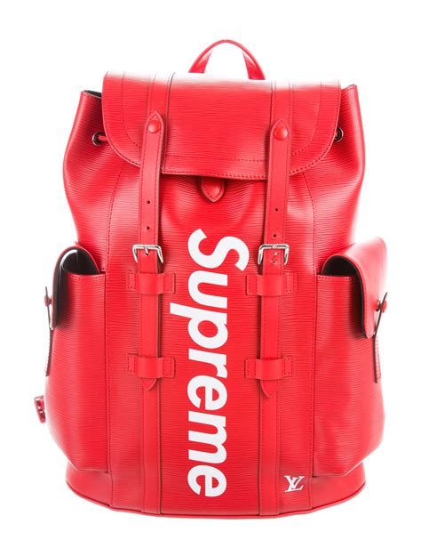 supreme x louis vuitton christopher backpack|Louis Vuitton supreme backpack men.